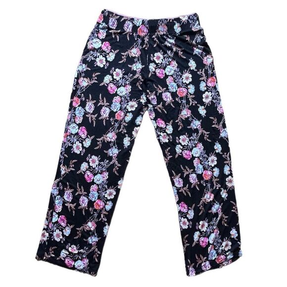 Tahari Women's Floral Wide-Leg Lounge Pants Multicolor Size M - Picture 6 of 7